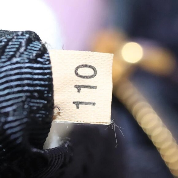 PRADA Hand Bag Nylon Purple Gold Auth 137586 - Picture 11 of 16